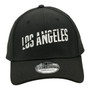 Los Angeles Dodgers New Era Black City Name 39THIRTY Stretch Fit Hat