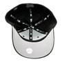 Los Angeles Dodgers New Era Black On Black Letter D With LA Logo 39THIRTY Stretch Fit Hat