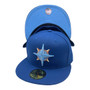 Seattle Mariners New Era Royal Blue With Sky Blue Bottom 59FIFTY Fitted Hat