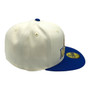 Seattle Mariners New Era Chrome White/Royal Blue Brim With Toasted Peanut Bottom 59FIFTY Fitted Hat