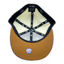 Seattle Mariners New Era Chrome White/Royal Blue Brim With Toasted Peanut Bottom 59FIFTY Fitted Hat