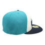 Seattle Mariners New Era Chrome White And Aqua/Navy Bill And Gray Bottom 59FIFTY Fitted Hat