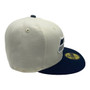 Seattle Seahawks New Era Chrome White/Navy Bill With Gray Bottom 59FIFTY Fitted Hat