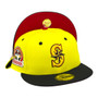 Seattle Mariners New Era Yellow/Black Bill And Black Bottom With 30th Anniversary Patch On Side 59FIFTY Fitted Hat