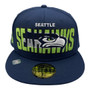 Seattle Seahawks New Era All Navy 2023 Draft 59FIFTY Fitted Hat