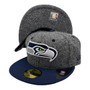 Seattle Seahawks New Era Speckled Gray/Navy Bill 59FIFTY Fitted Hat