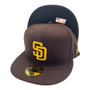 San Diego Padres New Era All Brown On-Field Authentic Collection 59FIFTY Fitted Hat