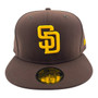 San Diego Padres New Era All Brown On-Field Authentic Collection 59FIFTY Fitted Hat