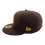 San Diego Padres New Era All Brown On-Field Authentic Collection 59FIFTY Fitted Hat
