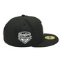 Los Angeles Dodgers New Era Black And White With 2025 World Series Champions Patch 59FIFTY Fitted Hat