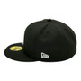 Los Angeles Dodgers New Era Black And White With 2025 World Series Champions Patch 59FIFTY Fitted Hat