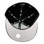 Los Angeles Dodgers New Era Black And White With 2025 World Series Champions Patch 59FIFTY Fitted Hat