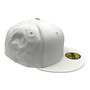 Seattle Mariners New Era All White On White With Gray Bottom 59FIFTY Fitted Hat