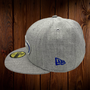 Seattle Seahawks New Era All Heather Gray With Royal Blue Inside The Seahawk With Black Bottom 59FIFTY Fitted Hat