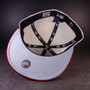 Seattle Mariners New Era Chrome White/Cardinal Burgundy Bill and Metallic Silver Bottom With 30th Anniversary Patch On Side 59FIFTY Fitted Hat