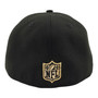 Seattle Seahawks New Era All Black With Metallic Gold Logo 59FIFTY Fitted Hat