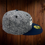 Seattle Seahawks New Era Gray/Navy Bill And Neon Green Bottom 59FIFTY Fitted Hat