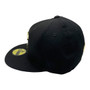 Cleveland Cavaliers New Era All Black With Metal Gold Badge 59FIFTY Fitted Hat
