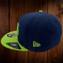 Seattle Seahawks Reflective State Navy/Lime Green Bill 59FIFTY Fitted Hat