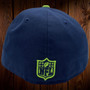 Seattle Seahawks Reflective State Navy/Lime Green Bill 59FIFTY Fitted Hat