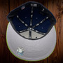 Seattle Seahawks Reflective State Navy/Lime Green Bill 59FIFTY Fitted Hat