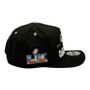 Seattle Seahawks New Era Black 2025 NFC Champions Locker Room Trophy Collection 9FIFTY A-Frame Adjustable Snapback Hat