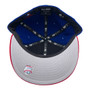 Chicago Cubs New Era Royal Blue/Red Bill With Metal Gold Badge 59FIFTY Fitted Hat