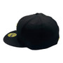 Chicago Cubs New Era All Black With Metal Gold Badge 59FIFTY Fitted Hat