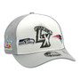 Seattle Seahawks VS New England Patriots New Era Gray/White Super Bowl LX Match Up 9FORTY M-Crown A-Frame Adjustable Snapback Hat