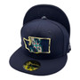 Seattle Mariners New Era All Navy With Metal State Gold Badge 59FIFTY Fitted Hat