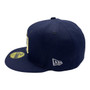 Seattle Mariners New Era All Navy With Metal State Gold Badge 59FIFTY Fitted Hat