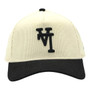 Los Angeles Dodgers New Era Corduroy Cream/Black Upside Down 9FORTY A-Frame Adjustable Snapback Hat