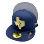 Dallas Cowboys New Era All Navy With Metal State Gold Badge 59FIFTY Fitted Hat