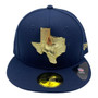 Dallas Cowboys New Era All Navy With Metal State Gold Badge 59FIFTY Fitted Hat