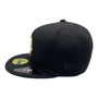 Pittsburgh Steelers New Era All Black With Gold Badge 59FIFTY Fitted Hat