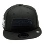 Seattle Seahawks New Era Black On Black Super Bowl LX Champions 9FIFTY Adjustable Snapback Hat
