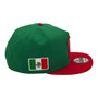 Mexico New Era Green/Red World Baseball Classic With Flag 9FIFTY A-Frame Adjustable Snapback Hat
