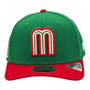 Mexico New Era Green/Red 2026 World Baseball Classic With Flag 9SEVENTY Stretch Fit Snapback Hat