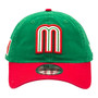 Mexico New Era Green/Red 2026 World Baseball Classic With Flag 9TWENTY Adjustable Hat