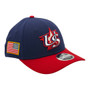 USA New Era Navy/Red 2026 World Baseball Classic With Flag 39THIRTY M-Crown Stretch Fit Hat