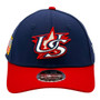 USA New Era Navy/Red 2026 World Baseball Classic With Flag 39THIRTY M-Crown Stretch Fit Hat