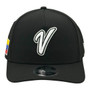 Venezuela New Era Black And White 2026 World Baseball Classic With Flag 9FORTY M-Crown A-Frame Adjustable Snapback Hat