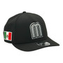 Mexico New Era Black And White 2026 World Baseball Classic With Flag 9FORTY M-Crown A-Frame Adjustable Snapback Hat