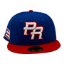 Puerto Rico New Era Royal Blue/Red 2026 World Baseball Classic With Flag 59FIFTY Fitted Hat