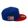 Puerto Rico New Era Royal Blue/Red 2026 World Baseball Classic With Flag 59FIFTY Fitted Hat