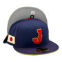 Japan New Era Navy 2026 World Baseball Classic With Flag 59FIFTY Fitted Hat
