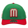 Mexico New Era Green/Red 2026 World Baseball Classic With Flag 39THIRTY M-Crown Stretch Fit Hat