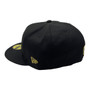 San Francisco 49ers New Era All Black With Metal State Gold Badge And Logo Inside 59FIFTY Fitted Hat