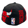 Chicago Bulls New Era Black With Team Logos All Over 59FIFTY Fitted Hat