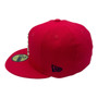 Kansas City Chiefs New Era All Red With Metal State Gold Badge And Logo Inside 59FIFTY Fitted Hat